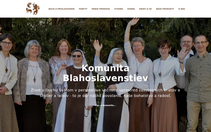 Posnetek zaslona blahoslavenstva.sk