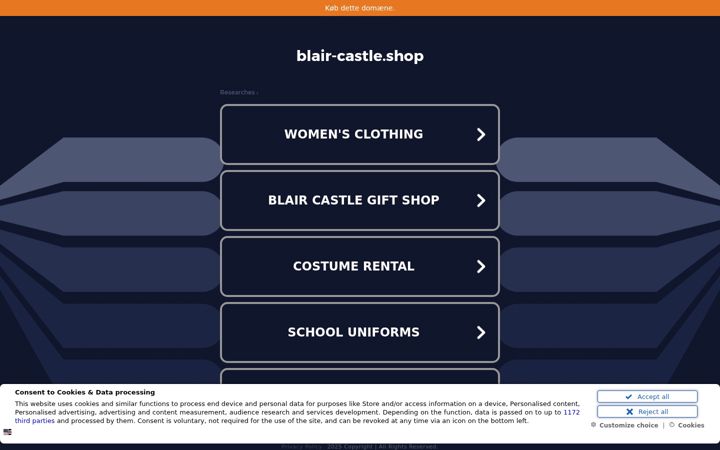 Screenshot of blair-castle.shop