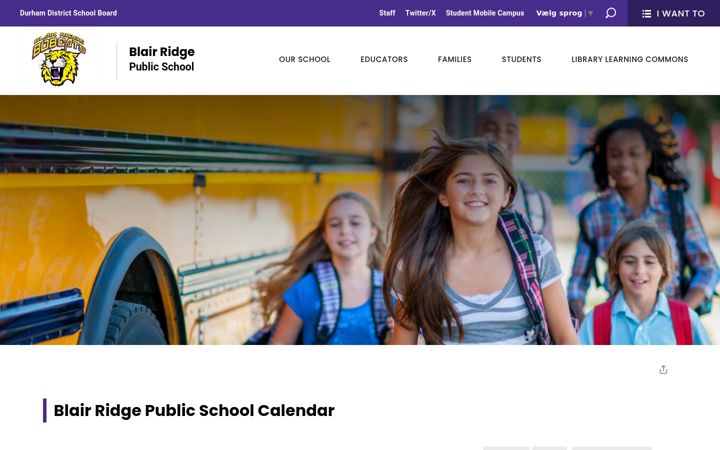 Screenshot of blairridge-calendar.ddsb.ca