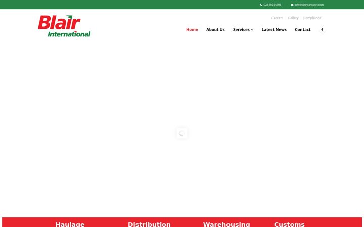 Екранна снимка на blairtransport.com