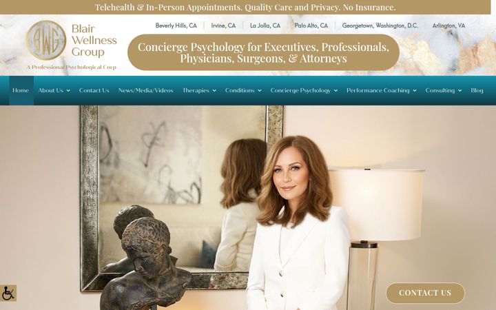 Screenshot of blairwellnessgroup.com