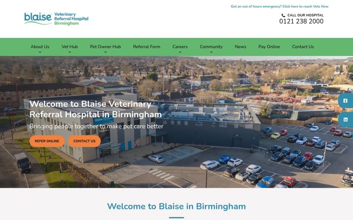 Screenshot of blaise-referrals.com