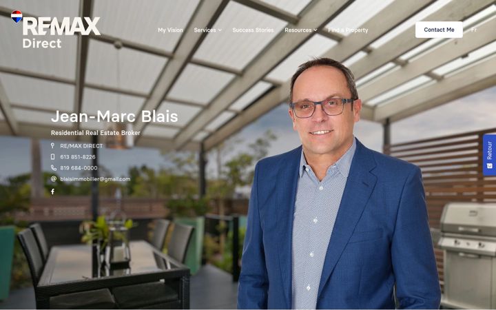 Screenshot of blaisimmobilier.ca