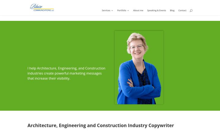Screenshot van blaizecommunications.com