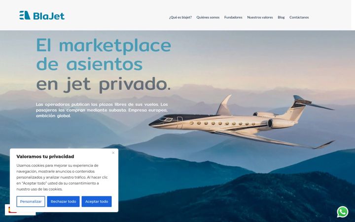 Screenshot of blajet.com