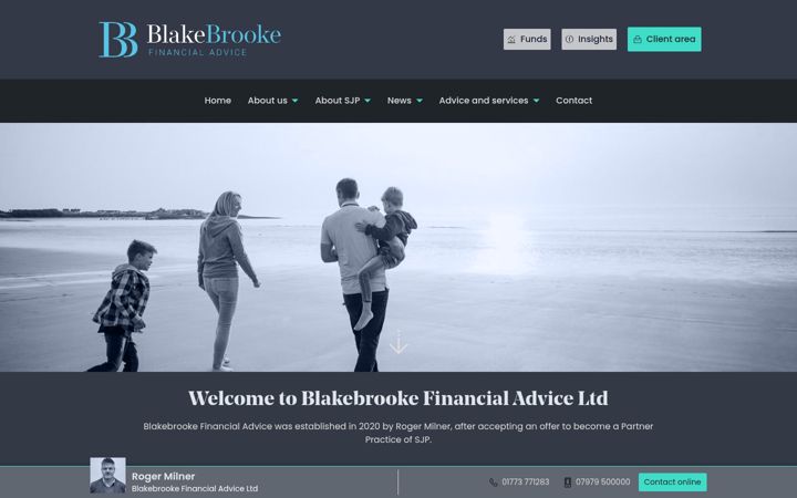 Screenshot of blakebrooke.co.uk