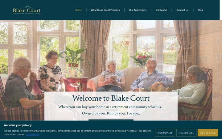 Screenshot of blakecourt.uk
