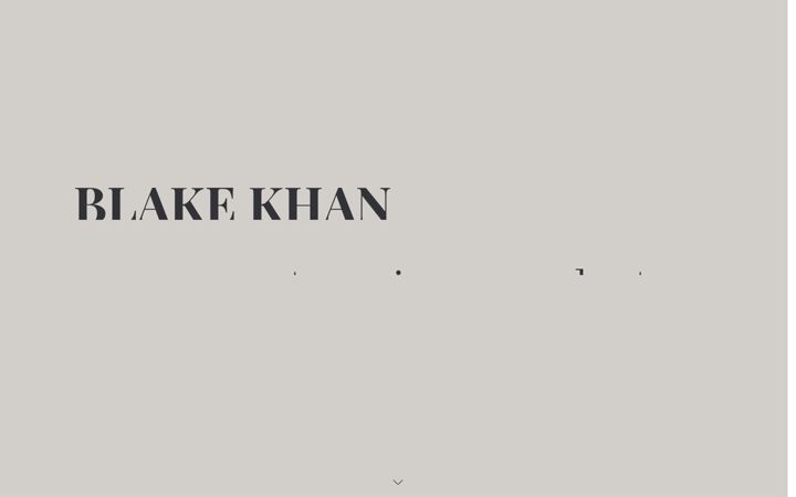 Screenshot of blakekhan.com