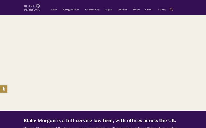 Screenshot of blakemorgan.co.uk