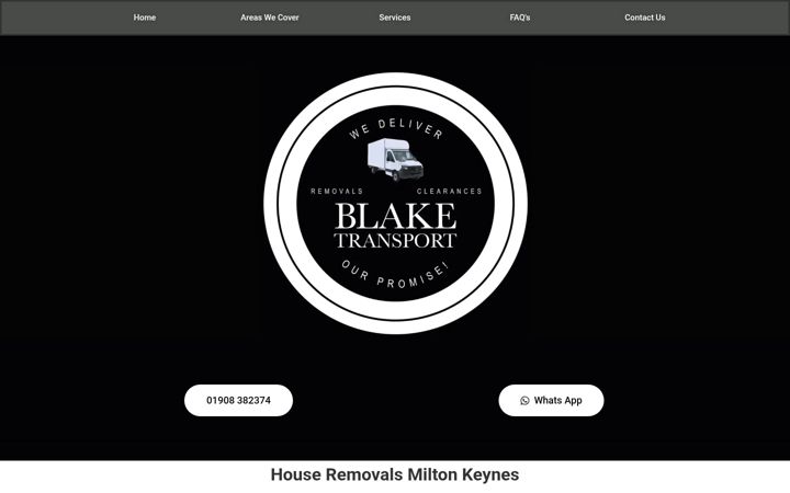 Screenshot of blaketransport.co.uk