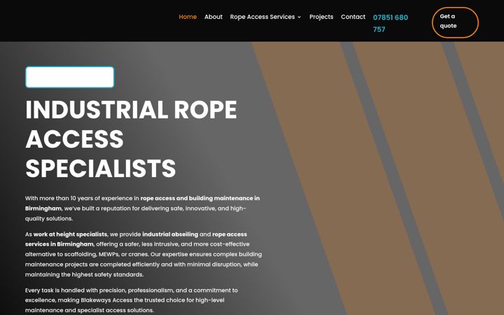 Screenshot of blakeways-access.co.uk