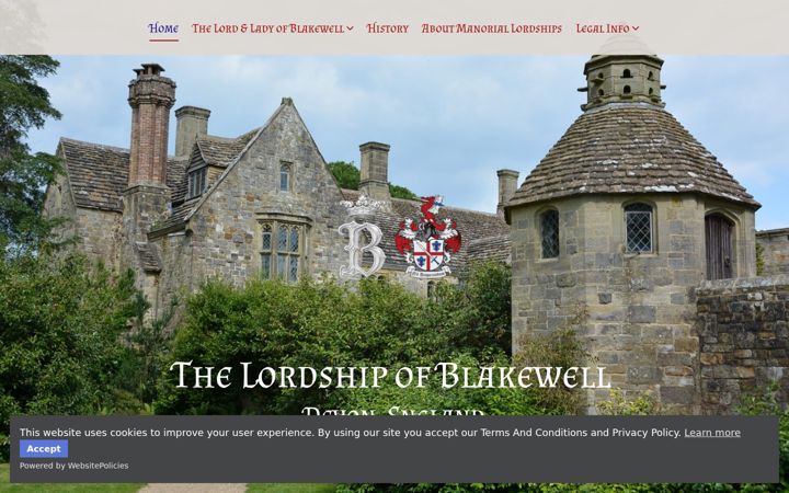 Zrzut ekranu blakewell-manor.com