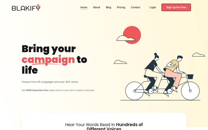 Screenshot of blakify.com