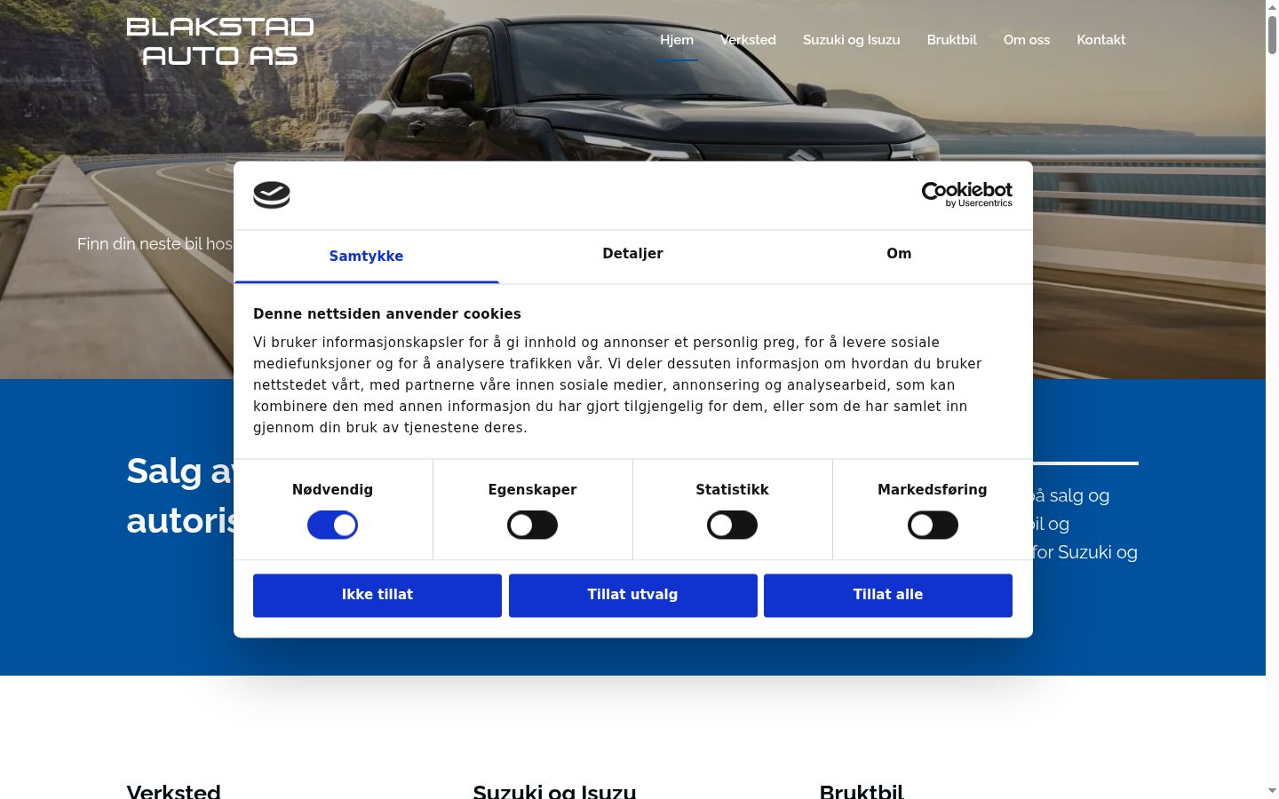 Zrzut ekranu banera zgody wyświetlanego przed jakąkolwiek interakcją