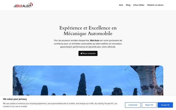 Screenshot of blalauto.com