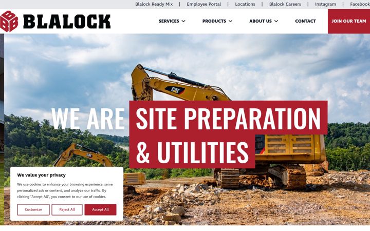 Screenshot of blalockcompanies.com