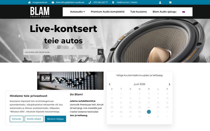 Screenshot του blam-audio.ee