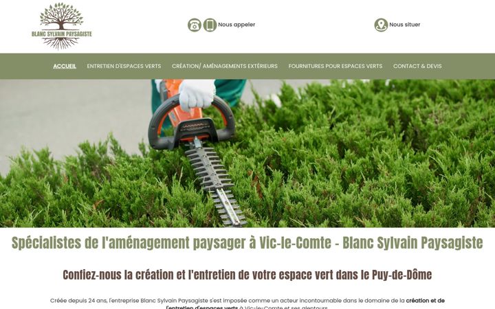 Screenshot of blanc-sylvain-paysagiste.fr