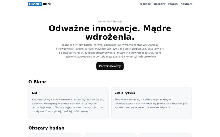 Screenshot of blanc.pl