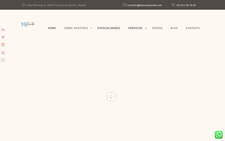 Screenshot of blancaalcanda.com