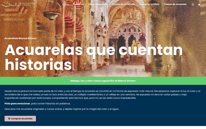 Screenshot του blancaalvarezwatercolors.com