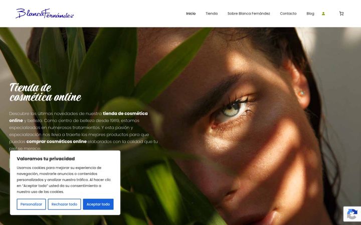 Screenshot of blancafernandez.com