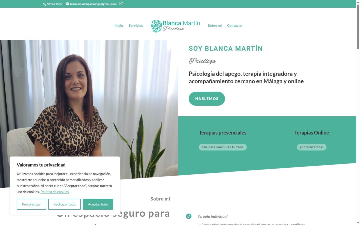 Capture d'écran de la bannière de consentement affichée avant toute interaction