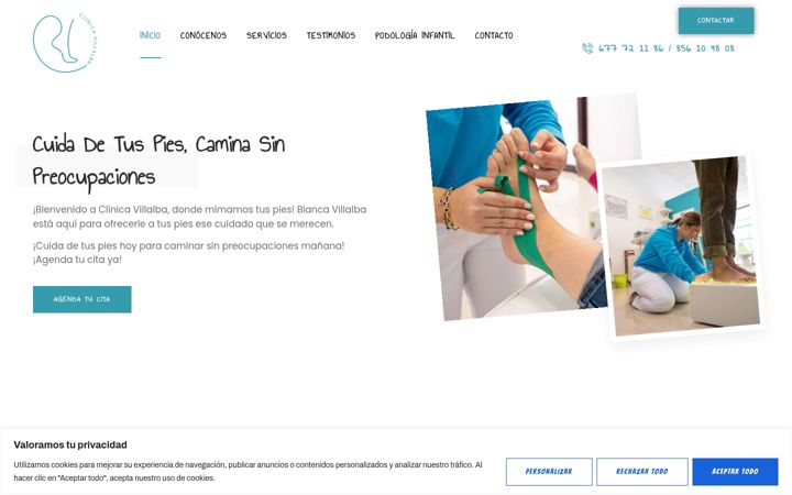 Screenshot of blancavillalbapodologa.com