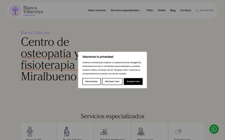 Ekrano kopija blancavillarroya.com