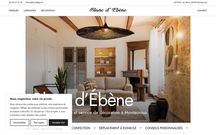 Screenshot of blancdebene.fr