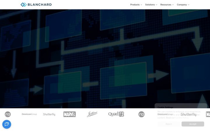 Screenshot of blanchardsystems.com