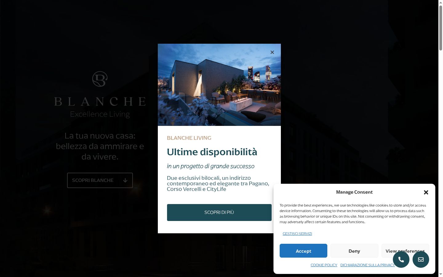 Screenshot tal-banner tal-kunsens muri qabel kwalunkwe interazzjoni