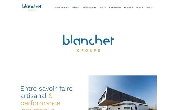 Screenshot of blanchet-sas.fr