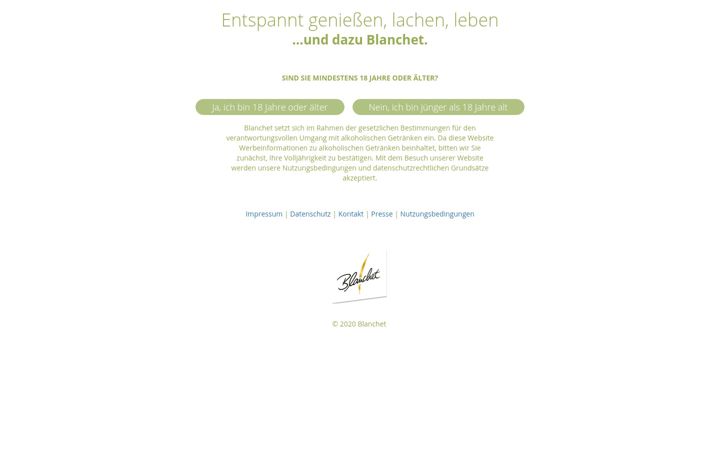 Screenshot of blanchet.de