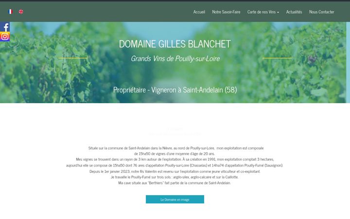 Screenshot of blanchetgilles.fr