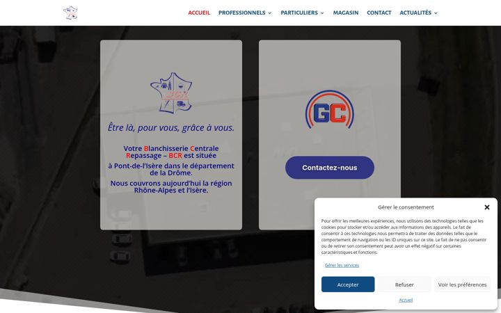 Screenshot of blanchisserie-bcr.fr