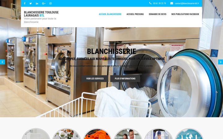 Zrzut ekranu blanchisserie-btl.fr