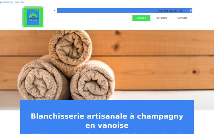 Screenshot of blanchisseriealpine.fr