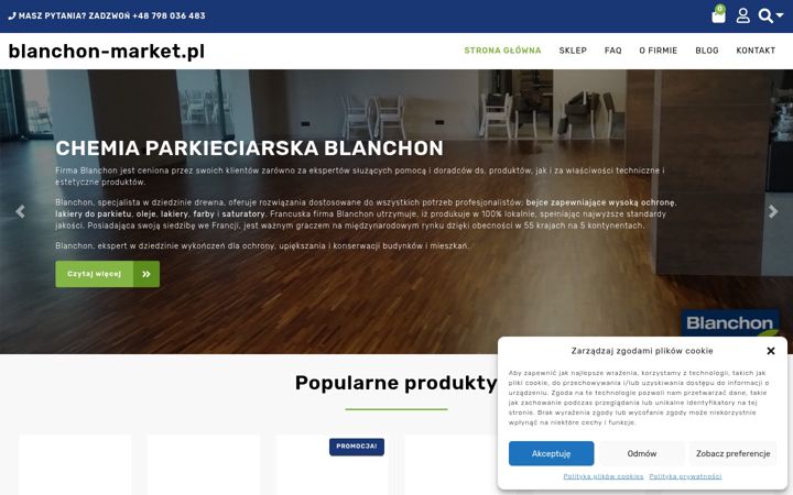 Screenshot of blanchon-market.pl
