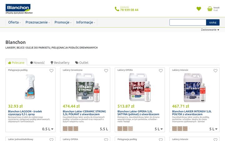 Screenshot di blanchon.com.pl