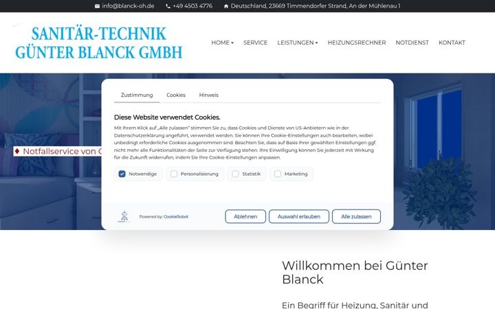 Screenshot of blanck-oh.de