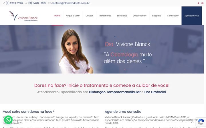 Capture d'écran de blanckodonto.com.br