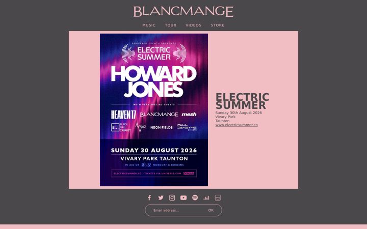 Screenshot of blancmange.co.uk