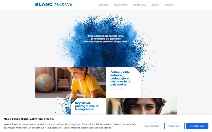 Screenshot of blancmarine.fr