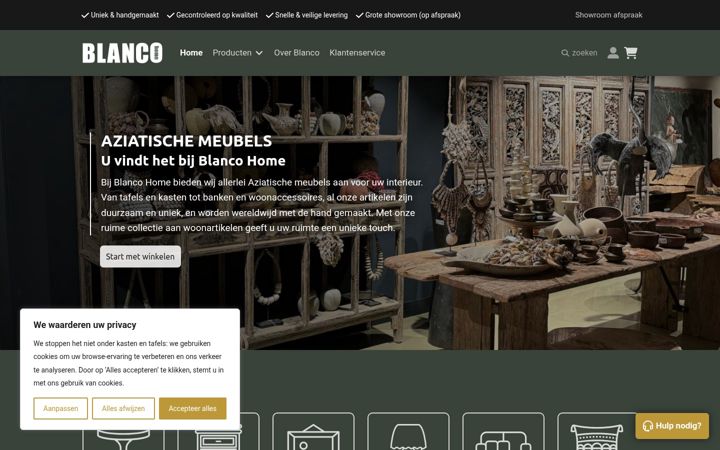 Screenshot of blanco-home.com