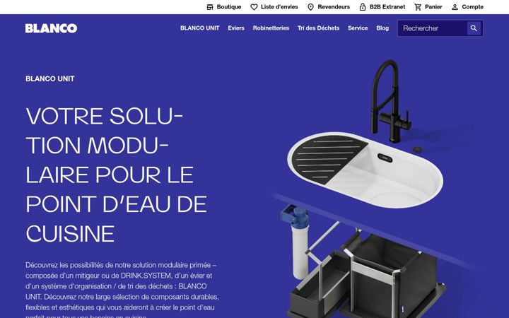 Screenshot of blanco.fr