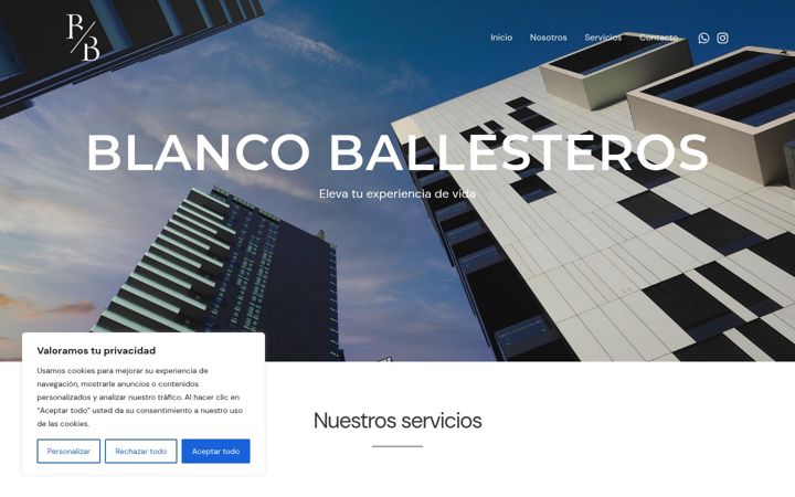 Screenshot of blancoballesteros.com