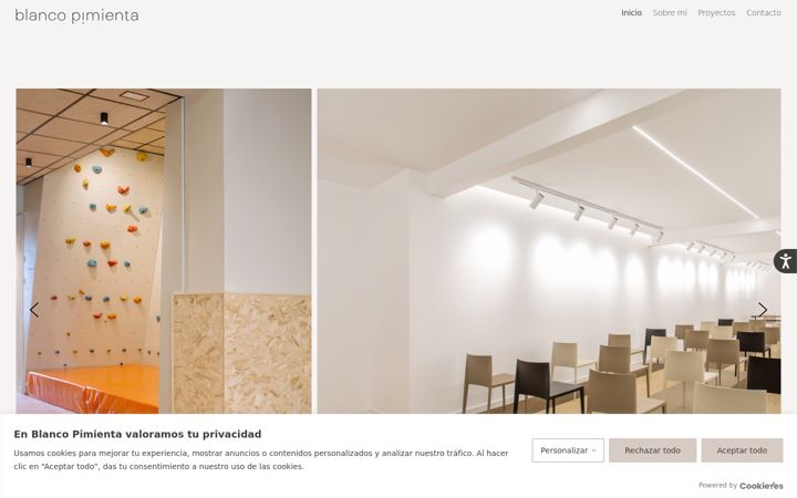 Captura de ecrã de blancopimienta.com