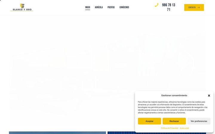 Captura de ecrã de blancoyoro.com