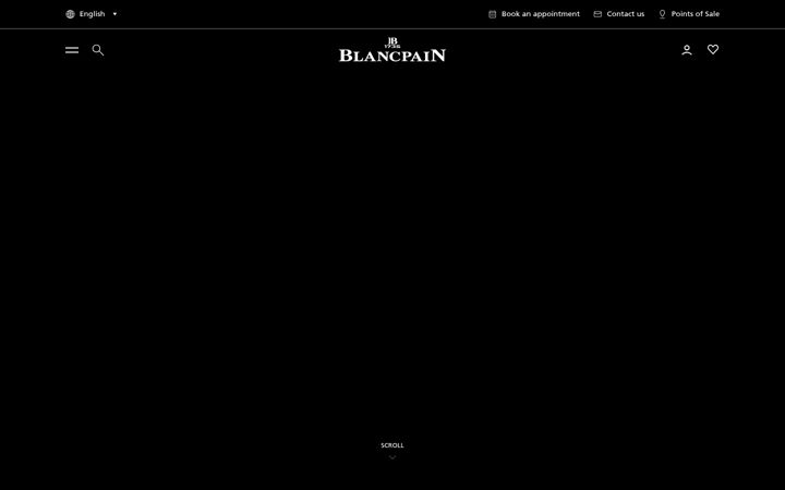 Screenshot of blancpain.com